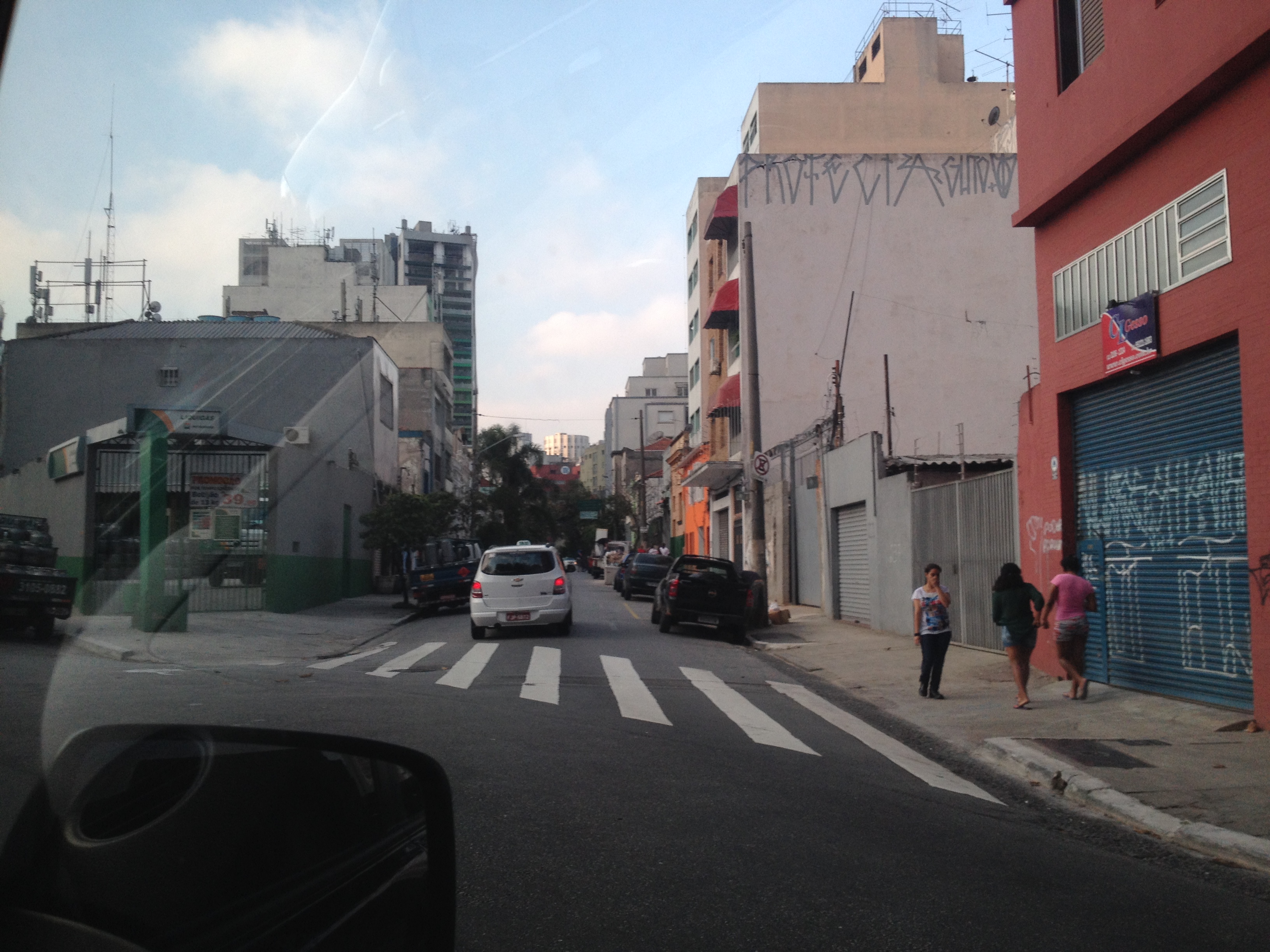 graffiti atop building