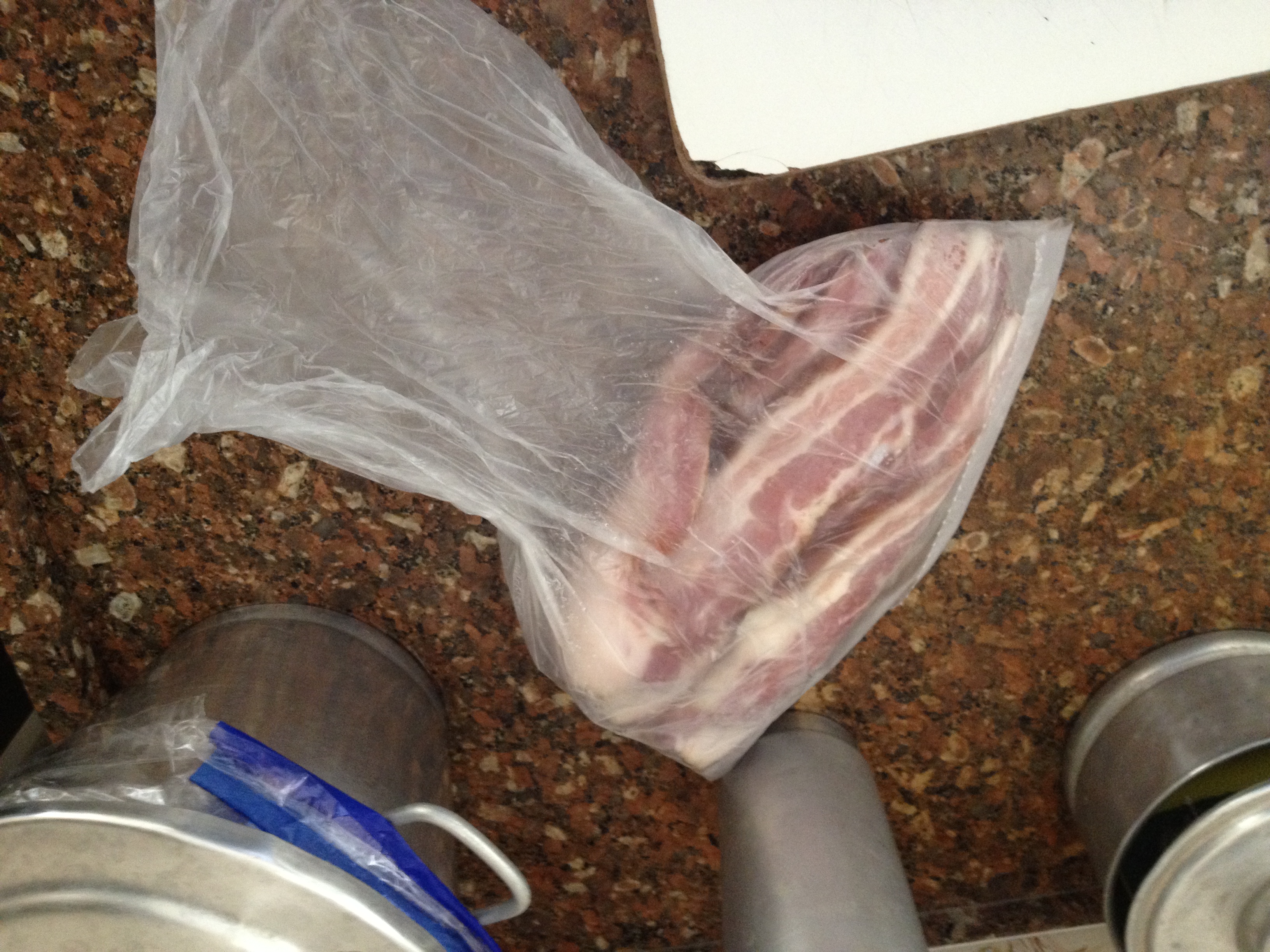 raw bacon